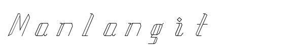 Manlangit font preview
